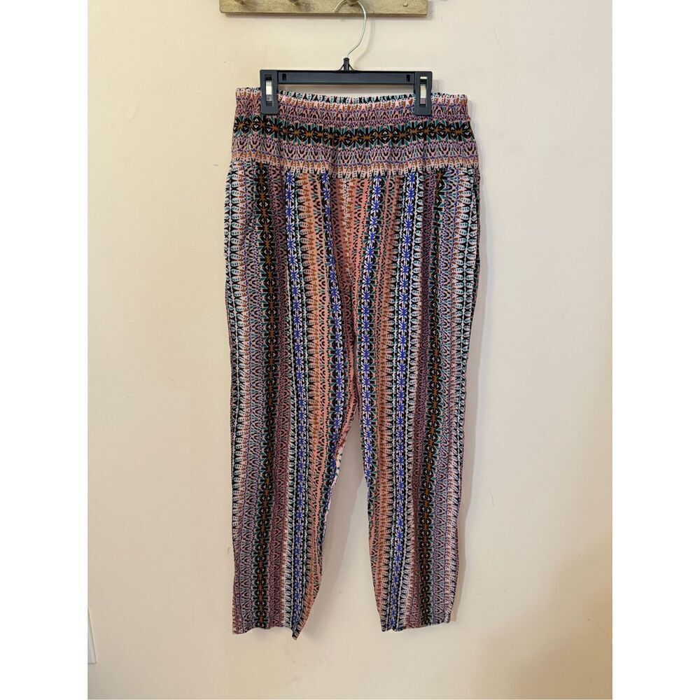 Xirena Paige Sunstone Pink Multicolor 100% Cotton Pants XS